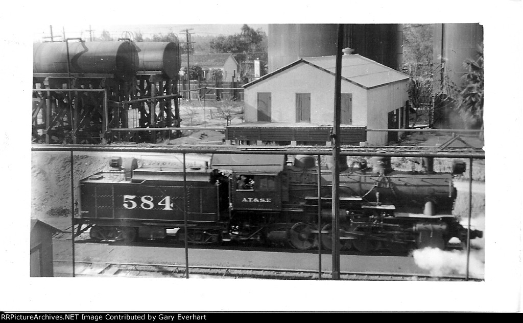 ATSF 2-6-0 #584 - Atchison, Topeka & Santa Fe